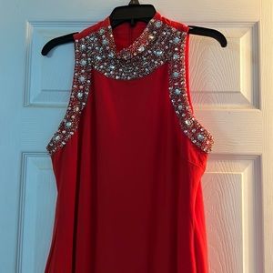 DressXL burnt orange color gold around neck worn once